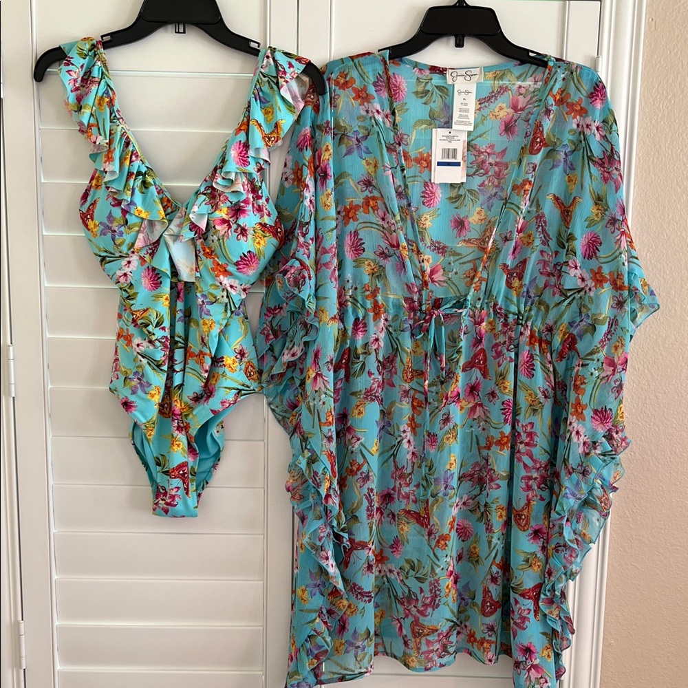 Jessica Simpson Swimsuit and Coverup